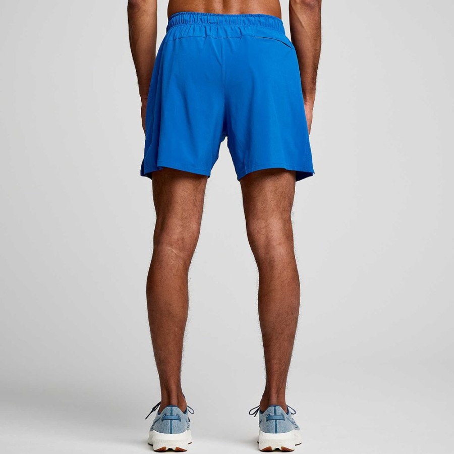 Men Saucony Bottoms | Men'S Outpace 5" Short Superblue