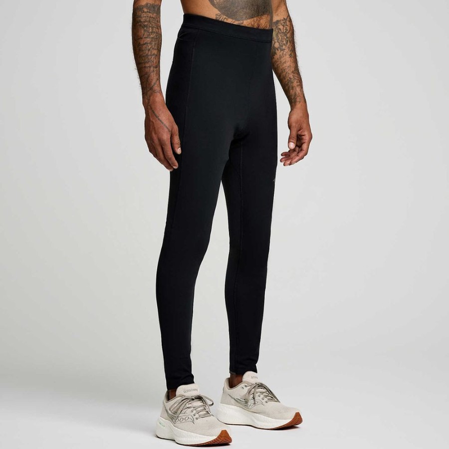 Men Saucony Bottoms | Men'S Solstice Tight Black