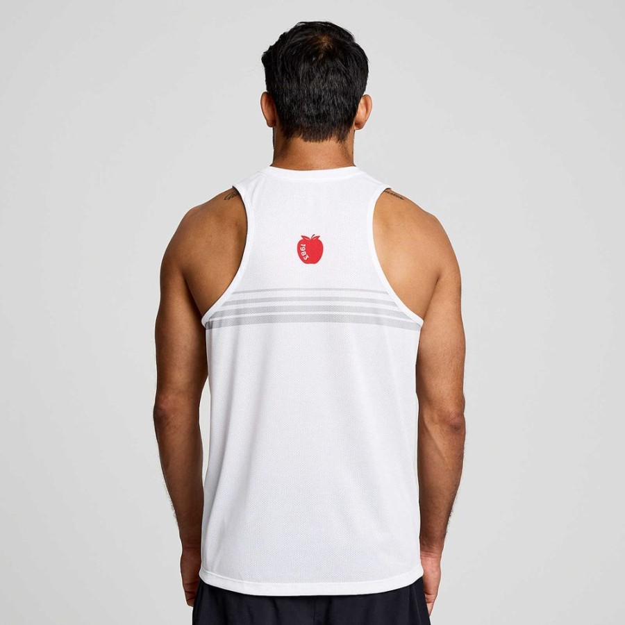 Men Saucony Tops | Men'S New York Stopwatch Singlet New York 2023