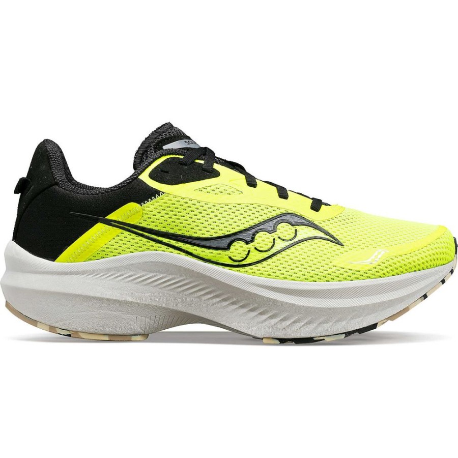 Men Saucony Running | Men'S Axon 3 Citron / Black