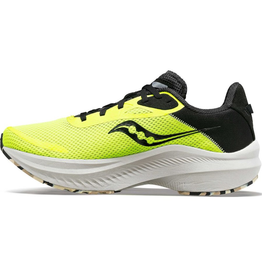 Men Saucony Running | Men'S Axon 3 Citron / Black