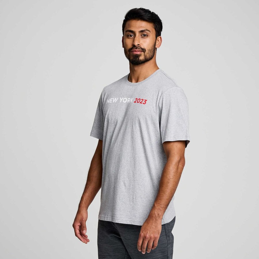 Men Saucony Tops | Men'S New York Rested T-Shirt New York 2023