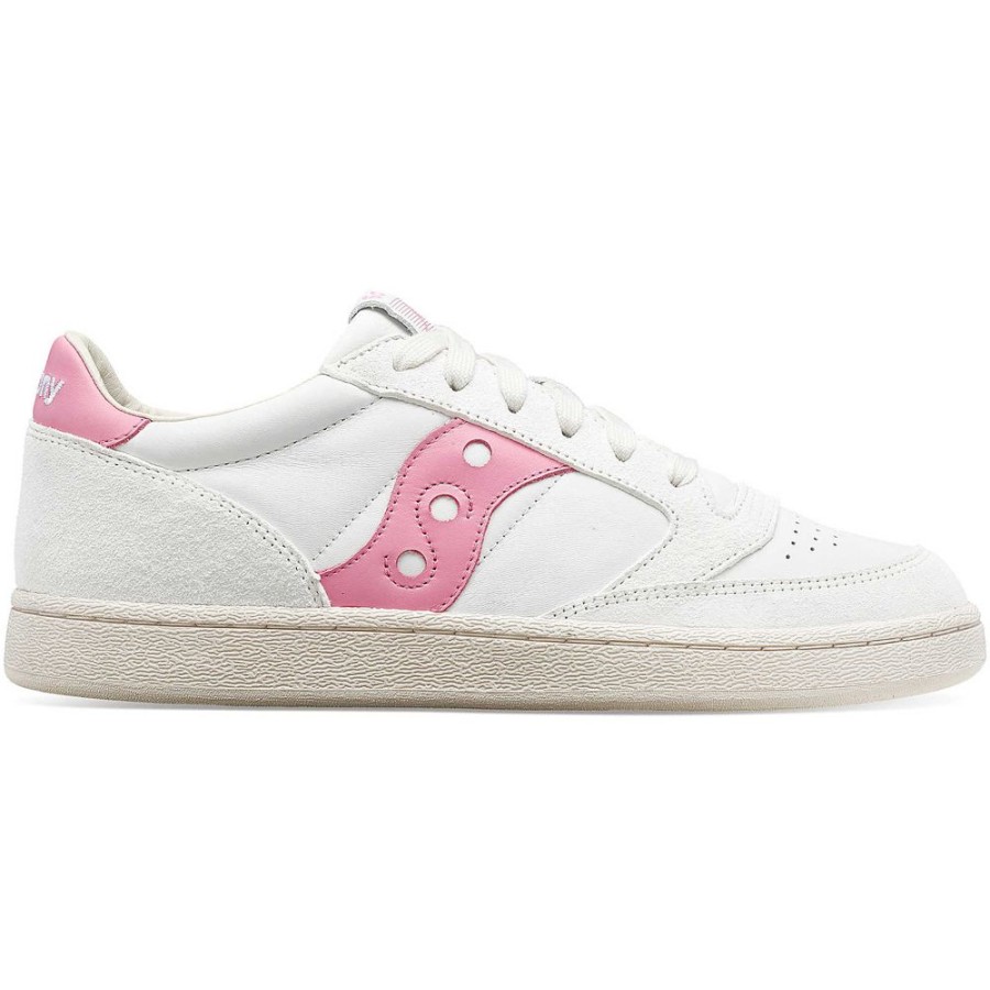 Men Saucony Walking | Jazz Court Premium White / Pink