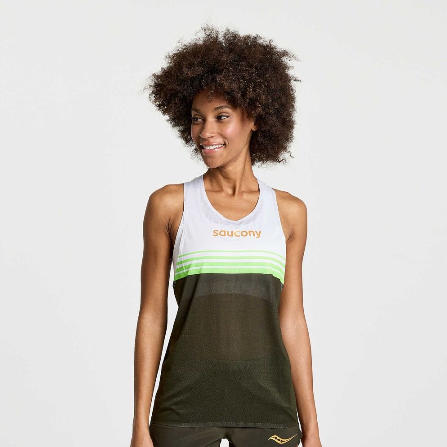 Women Saucony Tops | Women'S Elite Singlet Umbra