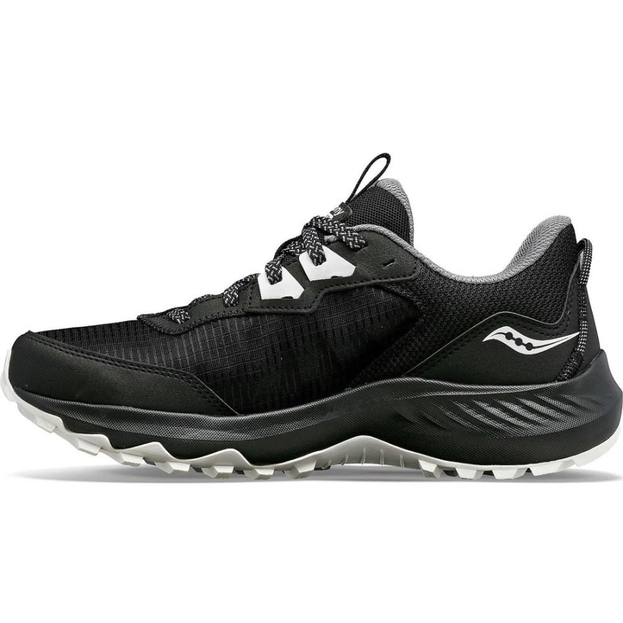 Women Saucony Trail%Hiking | Women'S Aura Tr Black / Fog