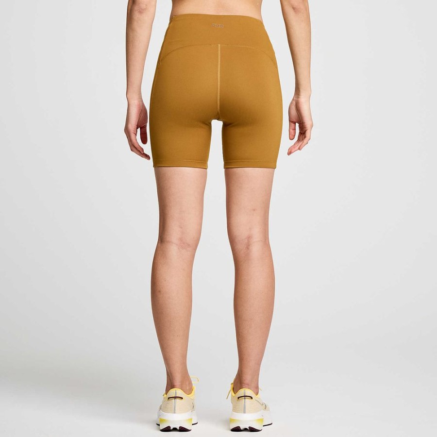 Women Saucony Bottoms | Women'S Fortify 6" Short Bronze