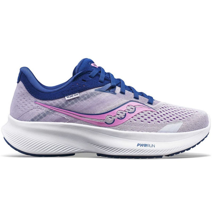 Women Saucony Walking | Women'S Ride 16 Mauve / Indigo