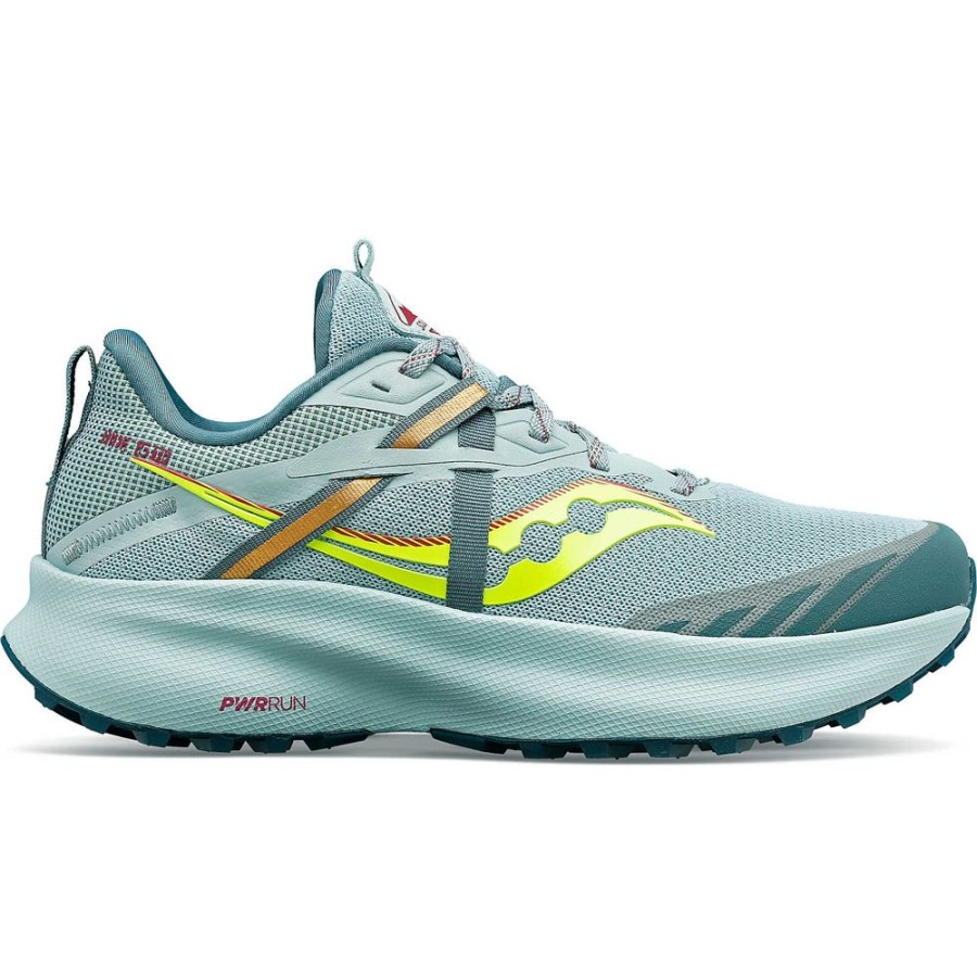 Women Saucony Running | Women'S Ride 15 Tr Mineral / Citron