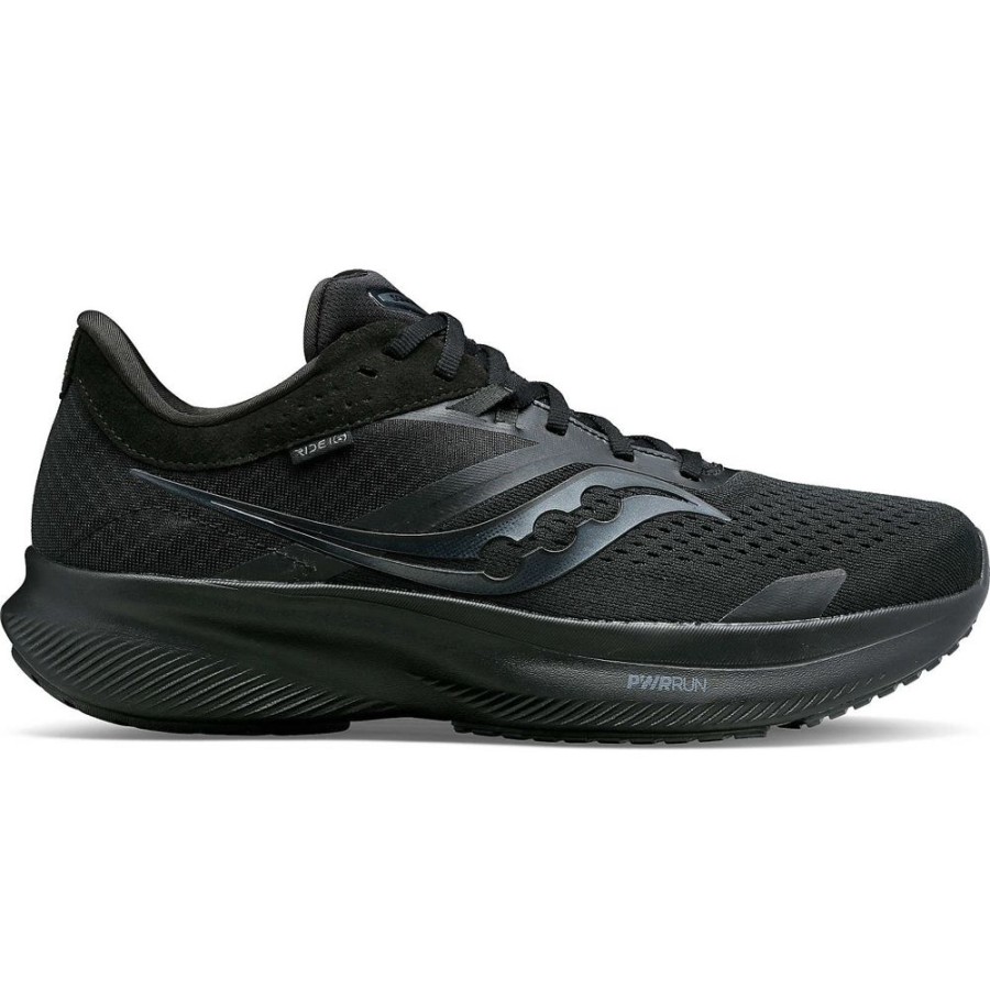 Men Saucony Running | Men'S Ride 16 Triple Black