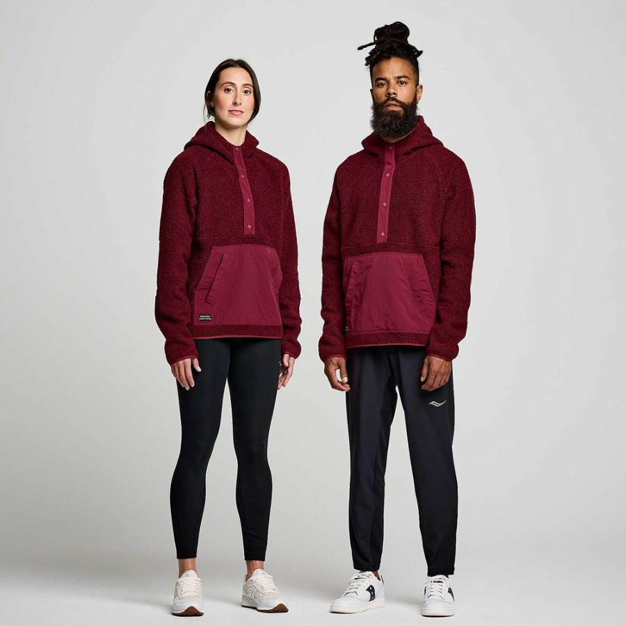 Women Saucony Jackets | Recovery Sherpa Pullover Sundown