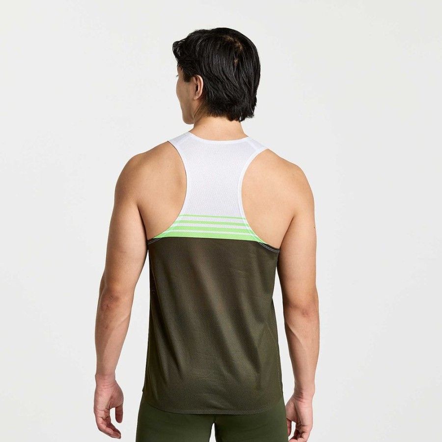 Men Saucony Tops | Men'S Elite Singlet Umbra