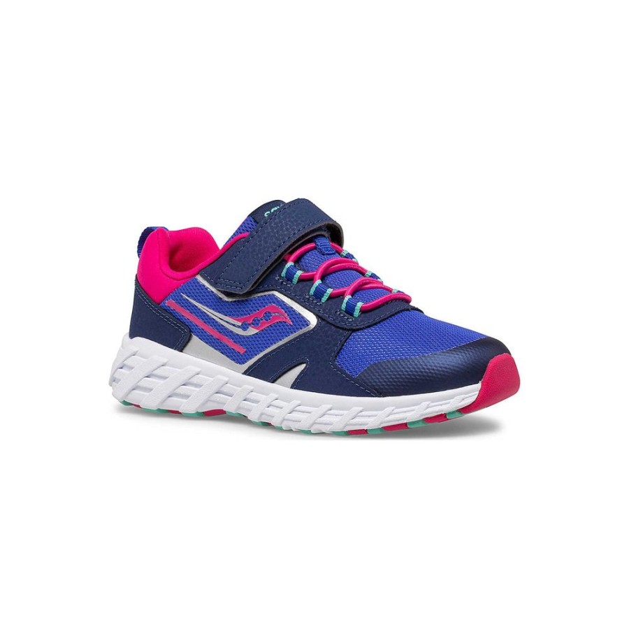 Kids Saucony Girls | Big Kid'S Wind Shield 2.0 A/C Sneaker Blue / Pink