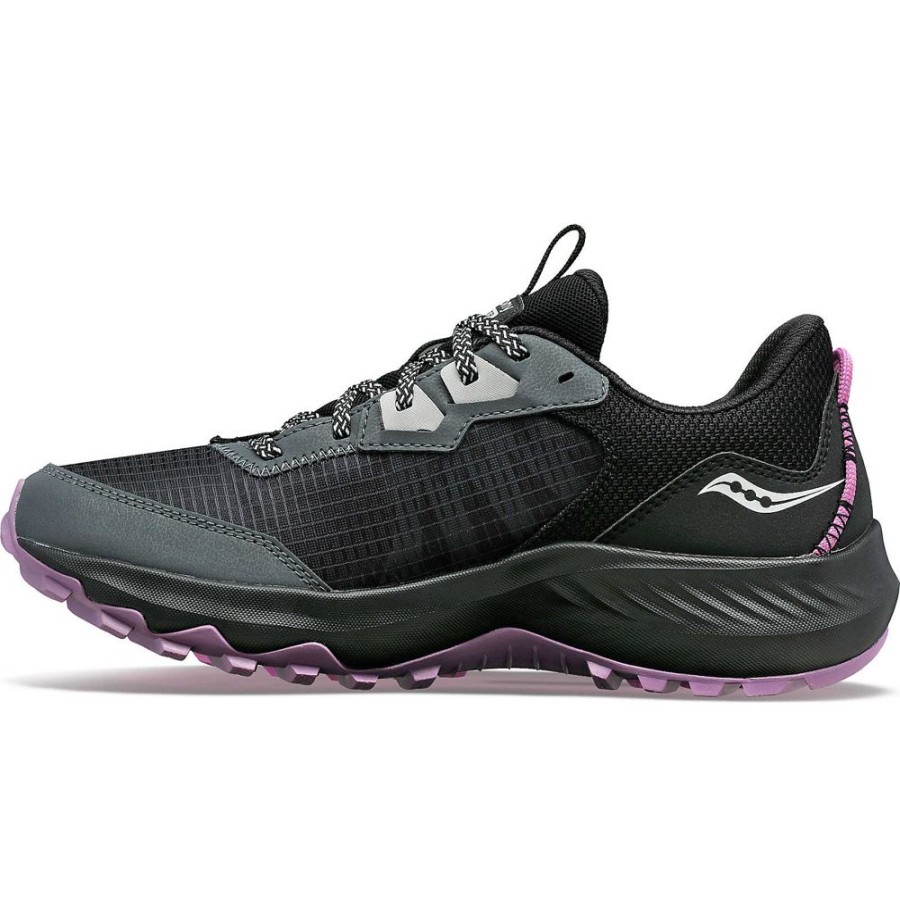 Women Saucony Trail%Hiking | Women'S Aura Tr Gtx Shadow / Black