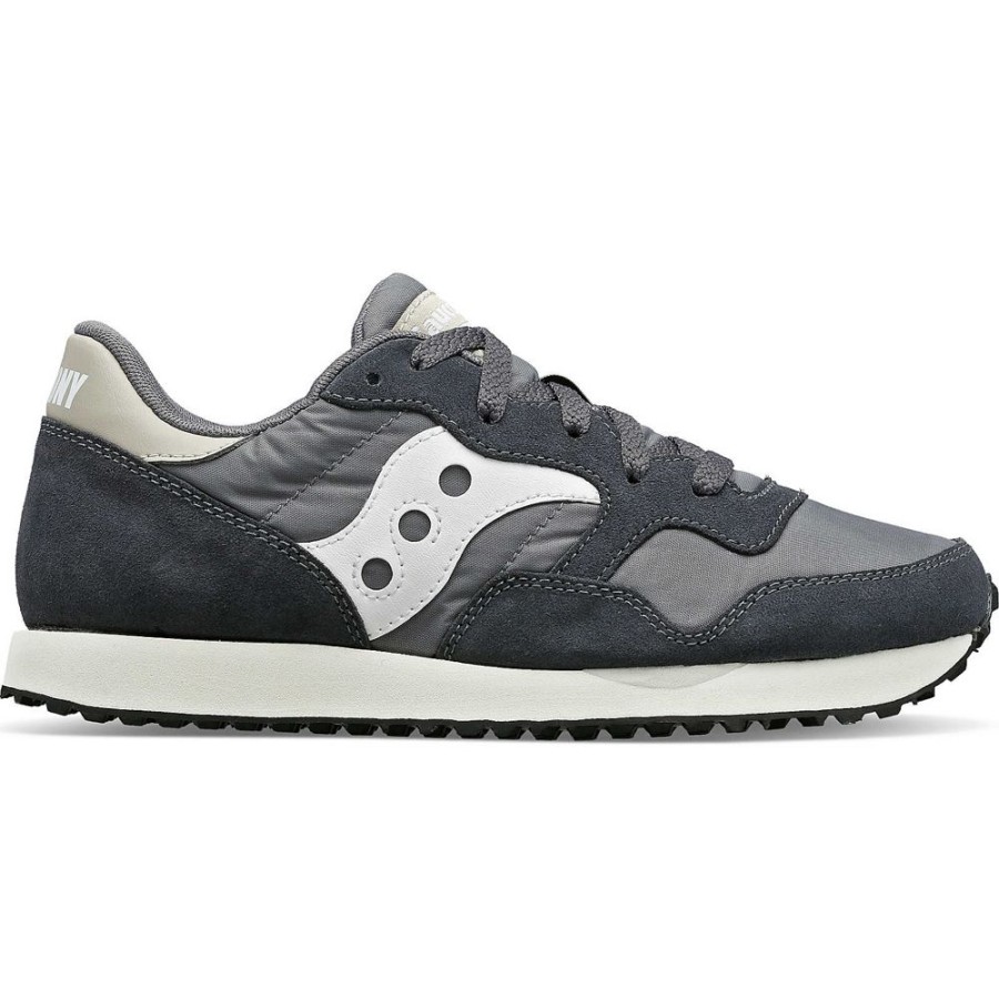 Women Saucony Lifestyle | Women'S Dxn Trainer Dark Grey / Beige