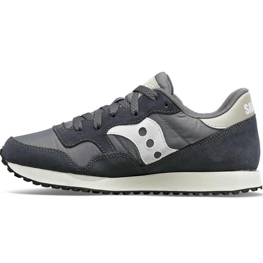 Women Saucony Lifestyle | Women'S Dxn Trainer Dark Grey / Beige