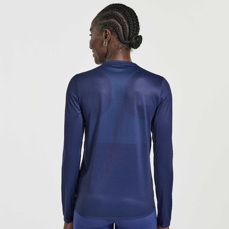 Women Saucony Tops | Women'S Elite Long Sleeve Sodalite