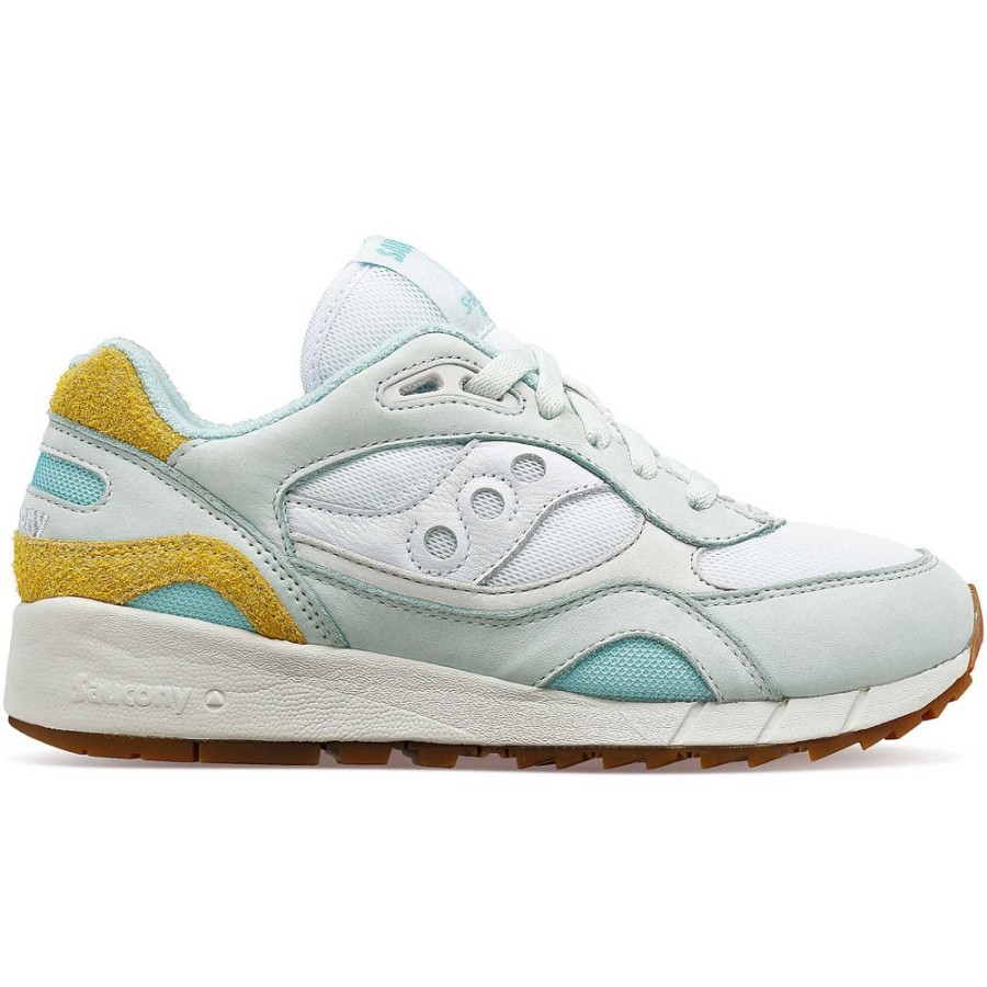 Women Saucony Lifestyle | Women'S Shadow 6000 Unplugged Turquoise / Yellow