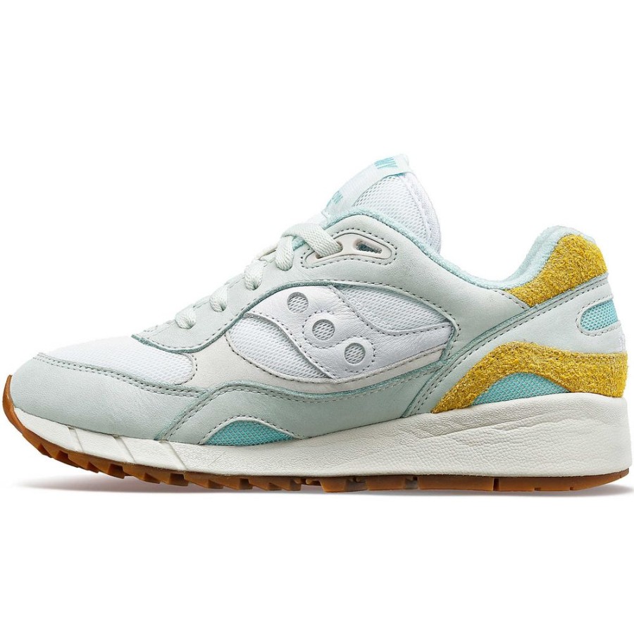 Women Saucony Lifestyle | Women'S Shadow 6000 Unplugged Turquoise / Yellow