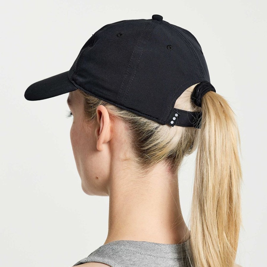 Men Saucony Accessories | Outpace Petite Hat Black