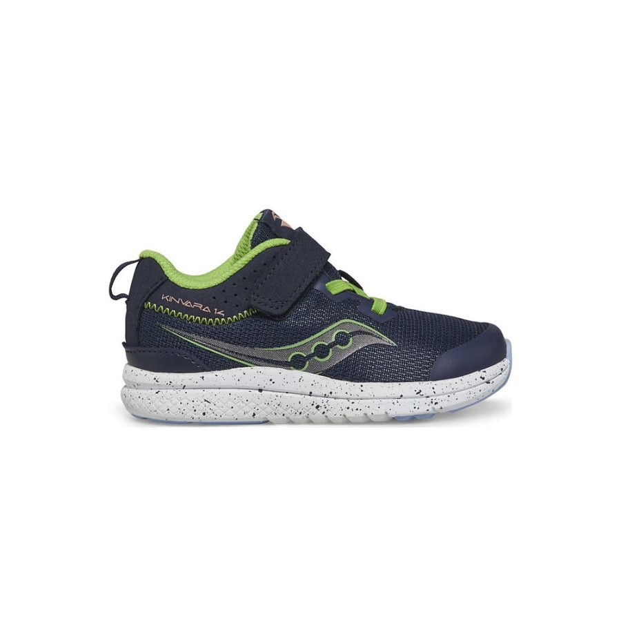 Kids Saucony Boys | Little Kid'S Kinvara 14 A/C Jr. Sneaker Navy / Green