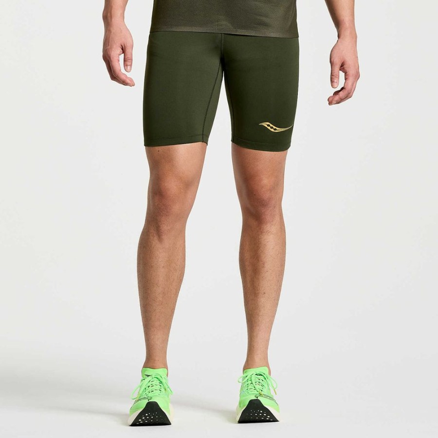 Men Saucony Bottoms | Men'S Elite Tight Short Umbra