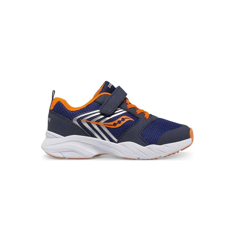 Kids Saucony Boys | Big Kid'S Wind Fst A/C Sneaker Navy / Orange