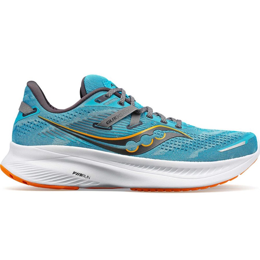 Men Saucony Wide Widths | Men'S Guide 16 Wide Agave / Marigold