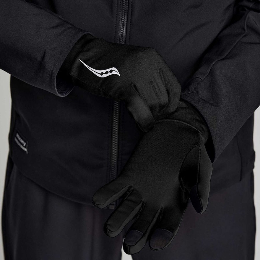 Men Saucony Accessories | Solstice Glove Black