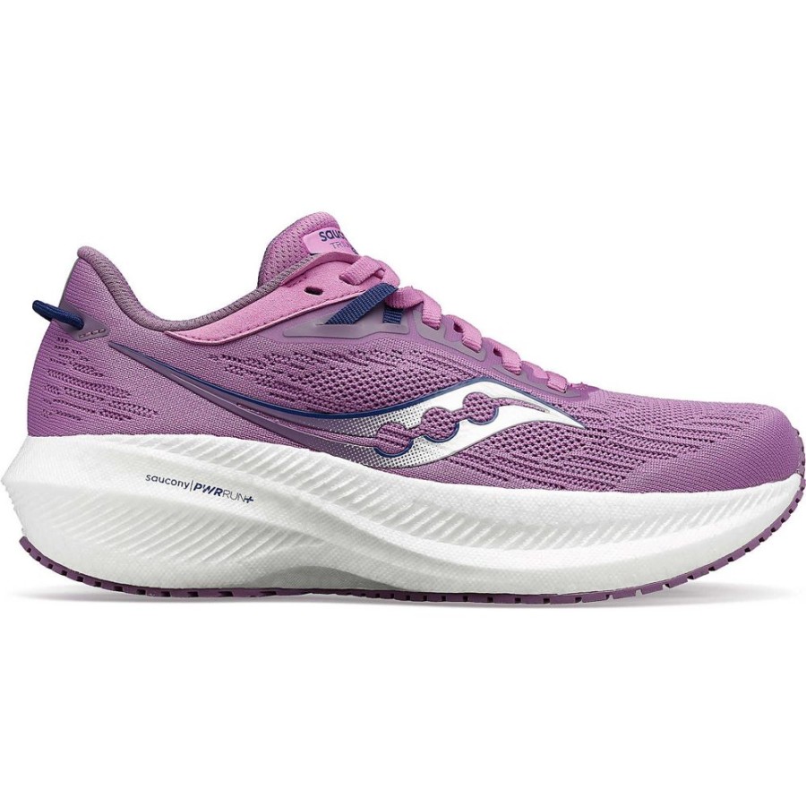 Women Saucony Running | Women'S Triumph 21 Grape / Indigo