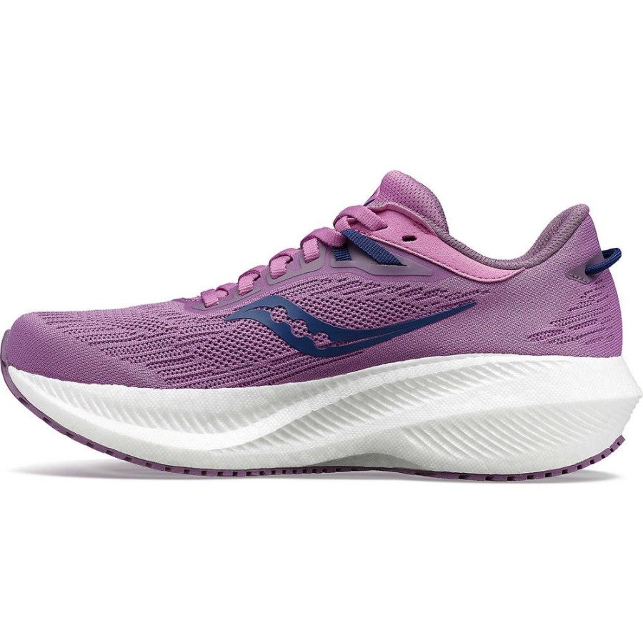 Women Saucony Running | Women'S Triumph 21 Grape / Indigo