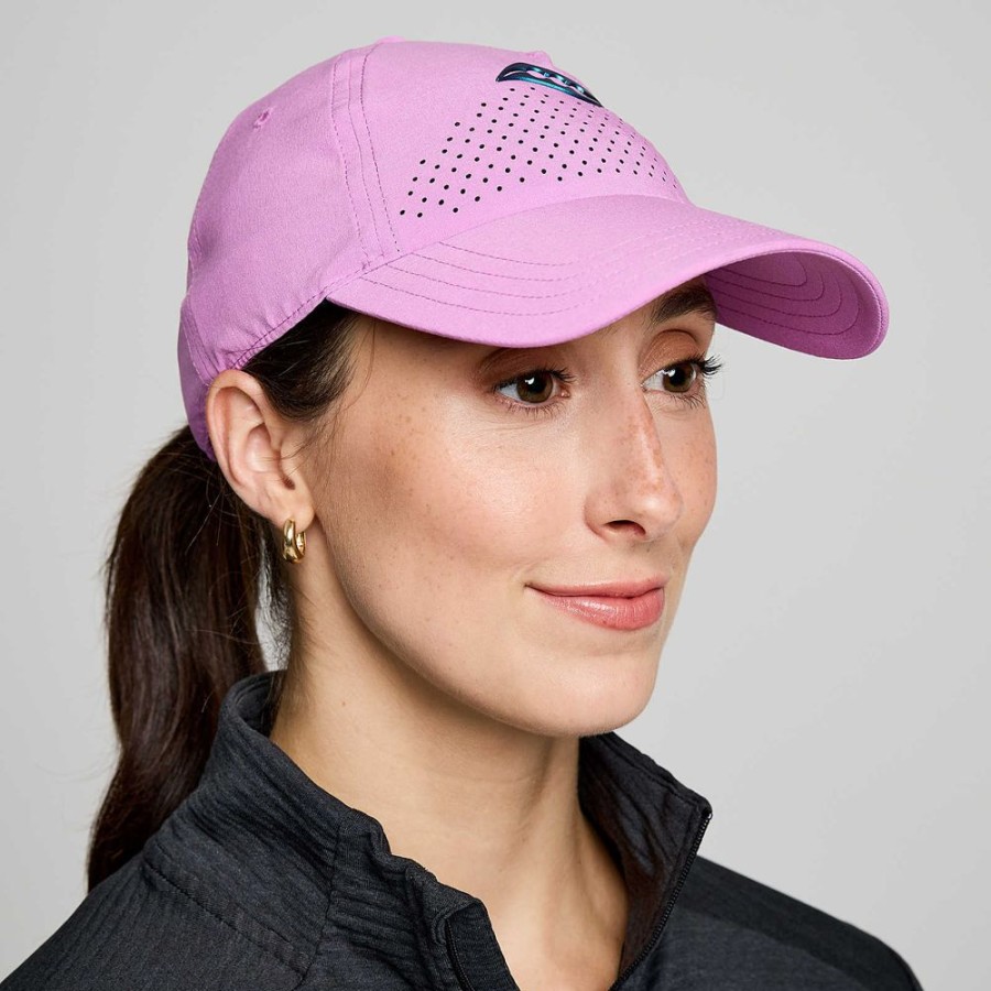 Women Saucony Accessories | Outpace Petite Hat Grape