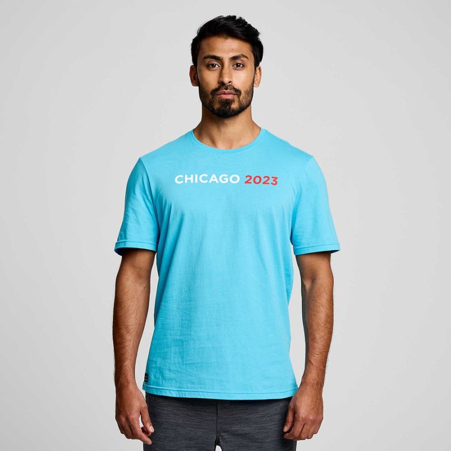 Men Saucony Tops | Men'S Chicago Rested T-Shirt Chicago 2023