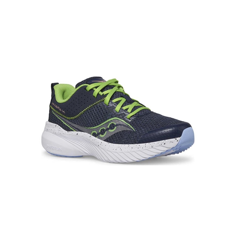 Kids Saucony Boys | Big Kid'S Kinvara 14 Sneaker Navy / Green