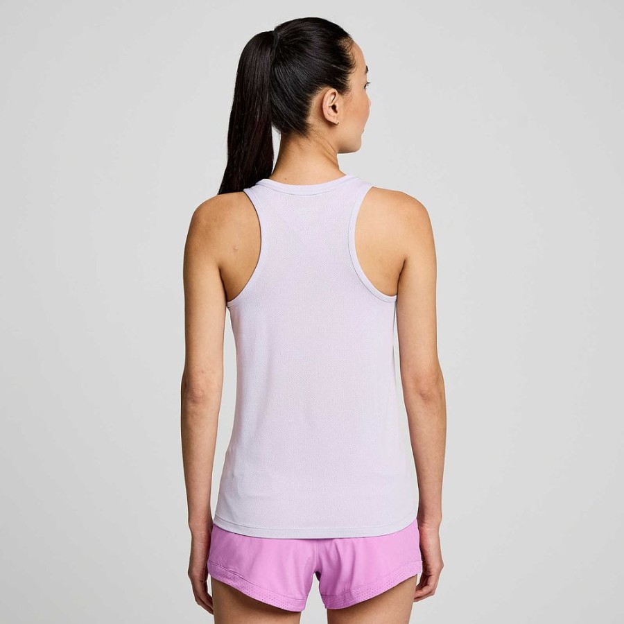 Women Saucony Tops | Women'S Stopwatch Singlet Mauve