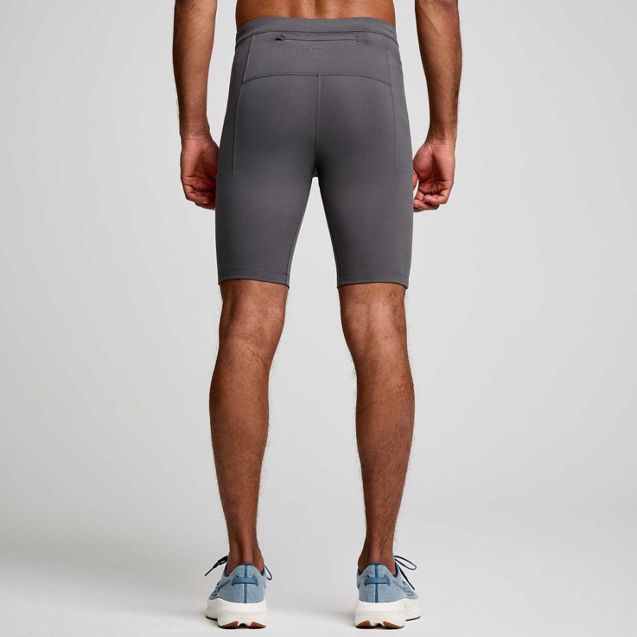 Men Saucony Bottoms | Men'S Fortify Lined Half Tight Shadow