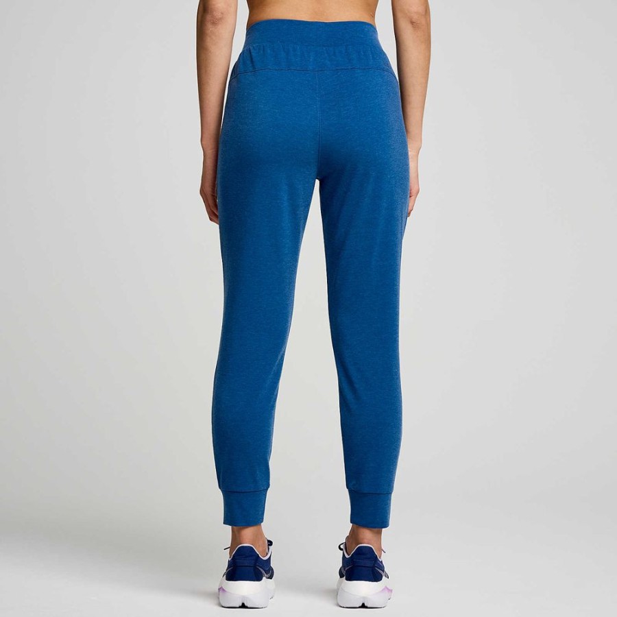 Women Saucony Bottoms | Women'S Boston Pant Indigo Heather