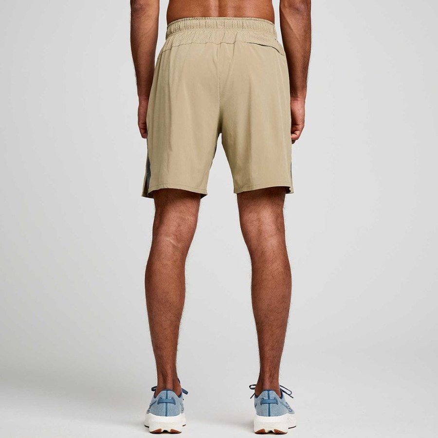 Men Saucony Bottoms | Men'S Outpace 7" Short Coffee