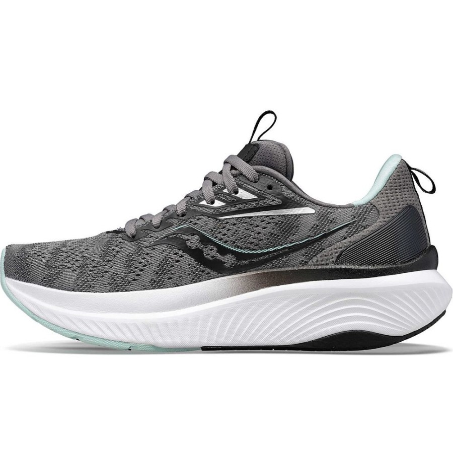 Women Saucony Walking | Women'S Echelon 9 Wide Charcoal / Ice