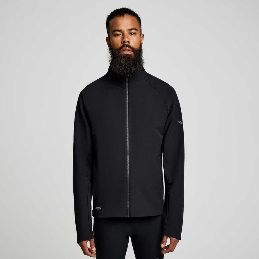 Men Saucony Jackets | Men'S Triumph Jacket Black